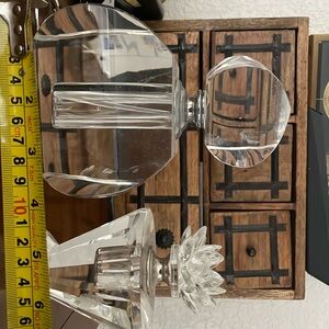 Vintage glass perfume bottles